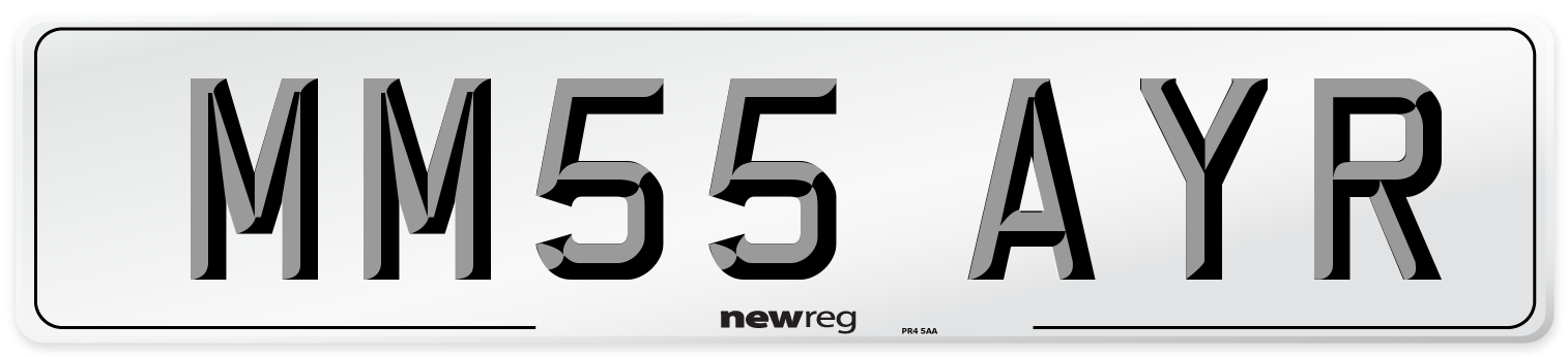 MM55 AYR Number Plate from New Reg